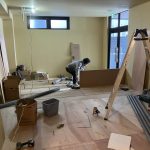 今日から着工した獨協大学前駅近くの店舗工事の現場に来ています。